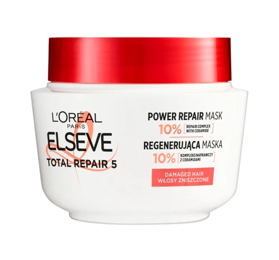 Kliknij na zdjęcie, aby je powiększyć L'Oreal Paris Elseve Total Repair 5 regenerierende Haarmaske 300 ML