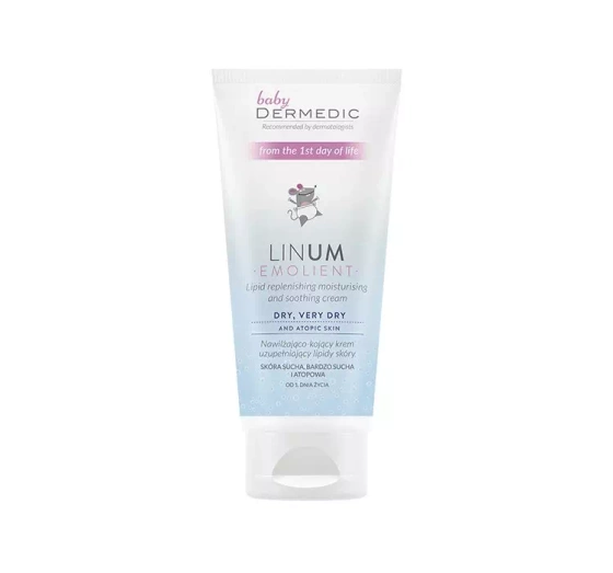 DERMEDIC BABY LINUM EMOLLIENT HEILENDE FEUCHTIGKEITSCREME ZUM AUFBAU  100ML