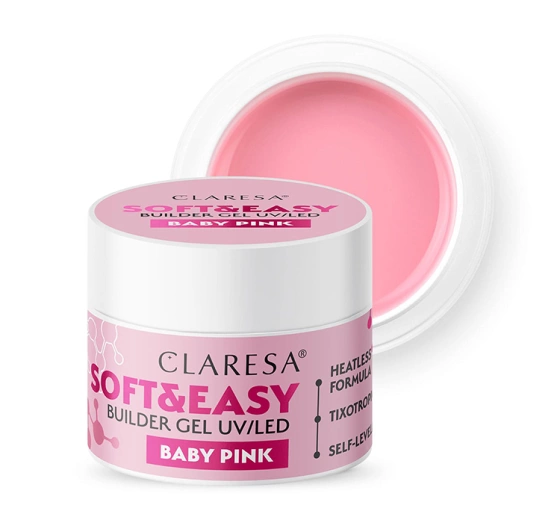 Claresa Soft & Easy Aufbaugel Baby Pink 90 g