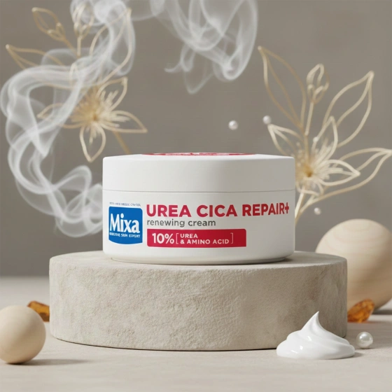 Mixa Urea Cica Repair+ Multifunktionale regenerierende Creme für Körper, Gesicht und Hände 150 ml