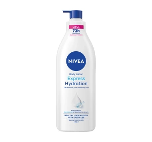 NIVEA Express Feuchtigkeitsspendende Lotion mit Pumpspender 400 ml