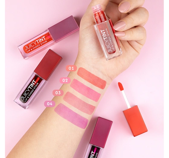 GOLDEN ROSE JUICY TINT LIP & CHEEK STAIN LIPPENSTIFT UND WANGENROUGE 2IN1 02 PINK CRUSH 5,2ML