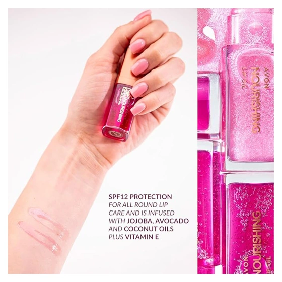 AVON TRUE NOURISHING LIP OIL LIPPENÖL SHIMMERING PETAL 7ML