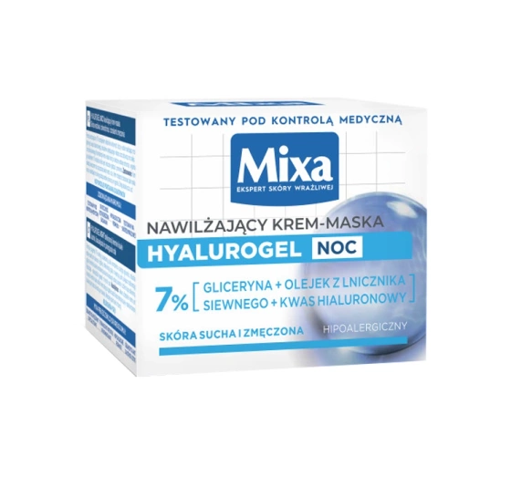 Mixa Hyalurogel Feuchtigkeitsspendende Nachtcreme-Maske 50 ml