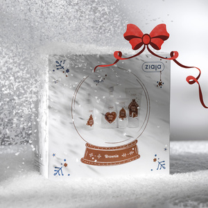 Ziaja Brownie Geschenkset zur Körperpflege Duschgel 160 ml + Schaum 250 ml + Körperspray 100 ml + Handcreme 50 ml