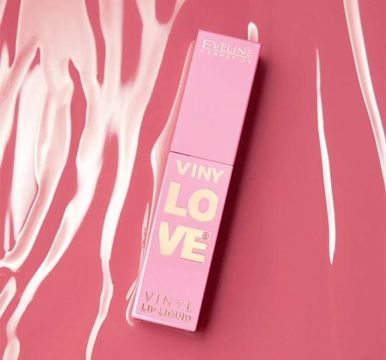 Eveline Cosmetics Vinylove Langanhaltender Flüssiglippenstift mit Vinyl-Finish 01 Pinky 4 ml