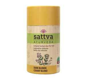 SATTVA AYURVEDA HENNA NATÜRLICHES PFLANZLICHES HAARFÄRBEMITTEL DUNKELBLOND 150G