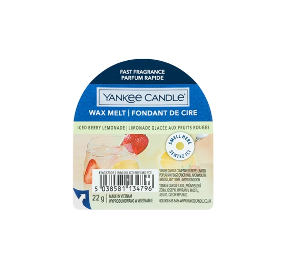 Yankee Candle Wax Melt Duftwachs Iced Berry Lemonade 22g