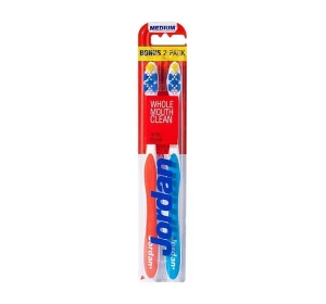 JORDAN TOTAL CLEAN 2-PACK ZAHNBÜRSTEN MEDIUM
