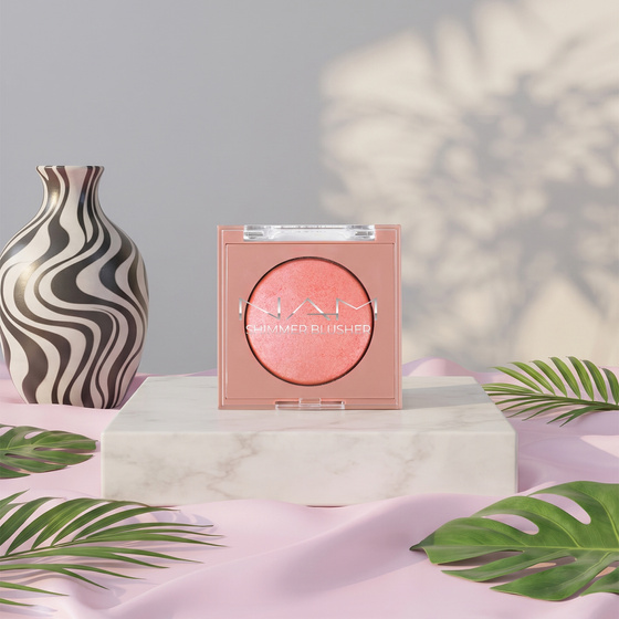 Kliknij na zdjęcie, aby je powiększyć NAM Shimmer Blusher – strahlendes Rouge 03 Pink Sunset 4 g