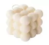 MOHANI NATÜRLICHE KERZE BUBBLE WEISS GROSS 150G