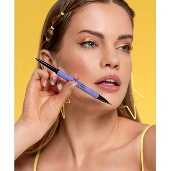 Kliknij na zdjęcie, aby je powiększyć Stars From The Stars Precise Duo Eyeliner & Kajalstift 2in1 02 Black