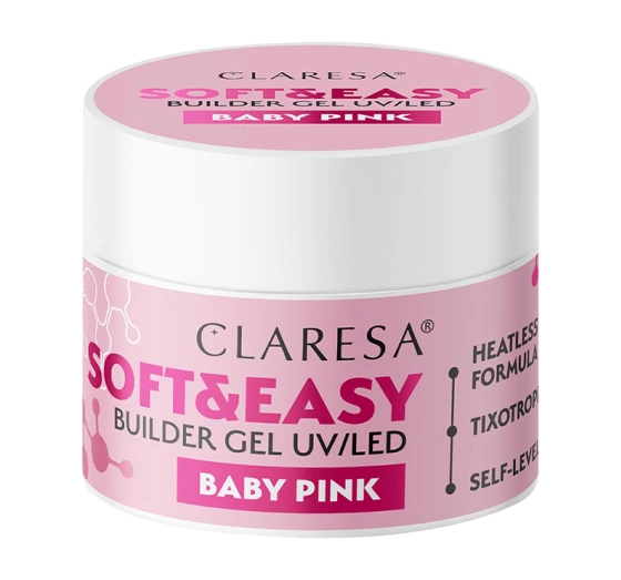 Claresa Soft & Easy Aufbaugel Milky Pink 90 g