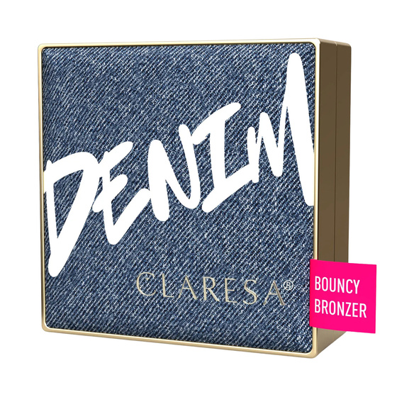 Claresa Denim Bronzer Bouncy mit elastischer Formel im Kompaktpuder, 02 Medium, 10 g
