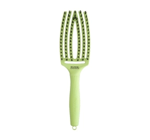Olivia Garden Fingerbrush Dolce Vita Haarbürste mit gemischten Borsten in der Farbe „Green Pistachio“