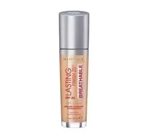 RIMMEL LASTING FINISH 25H BREATHABLE FOUNDATION GRUNDIERUNG 203 TRUE BEIGE