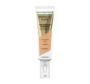 MAX FACTOR MIRACLE PURE FOUNDATION ZUR VERBESSERUNG DES HAUTZUSTANDS 44 WARM IVORY 30ML