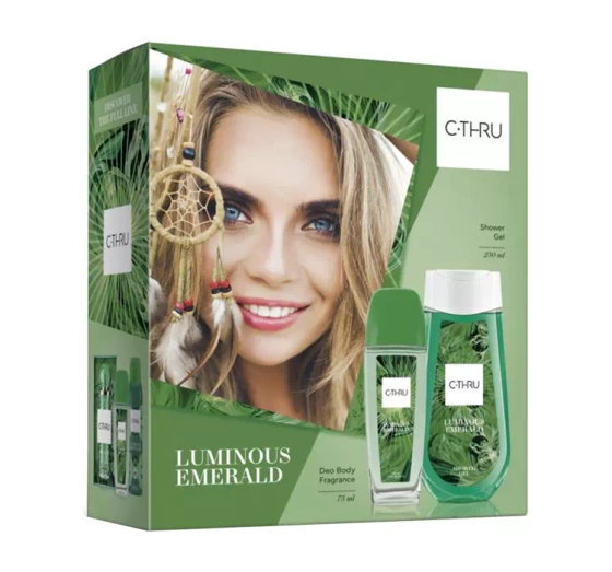 C-Thru Luminous Emerald Duftspray mit Zerstäuber 75 ml + Duschgel 250 ml