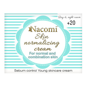 Nacomi Skin Normalizing Cream – normalisierende Tages- und Nachtcreme +20 50 ml