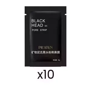 PILATEN BLACK SCHWARZE PEEL-OFF-MASKE PORENREINIGUNG 10 X 6G