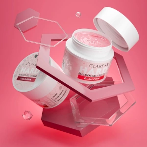 Claresa Hard & Easy Aufbaugel für Nägel Glam Pink 45 g
