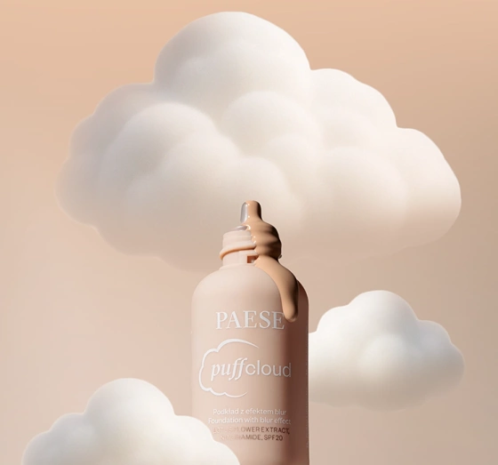 Paese Puff Cloud Glättende Foundation mit SPF20 04W Shell Begie 37 ml