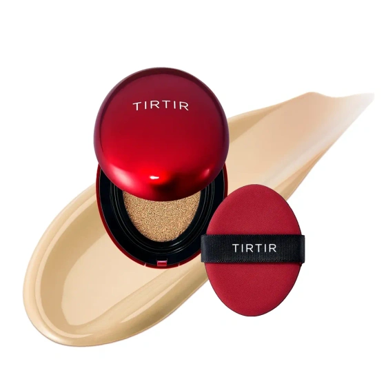 Kliknij na zdjęcie, aby je powiększyć TIRTIR Mask Fit Red Cushion SPF40 PA++ langanhaltende Mini-Gesichtsgrundierung in Kompaktform 24W Soft Beige 4,5 g