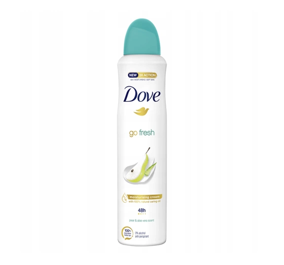 Kliknij na zdjęcie, aby je powiększyć DOVE GO FRESH ANTITRANSPIRANT SPRAY PEAR & ALOE VERA 250ML