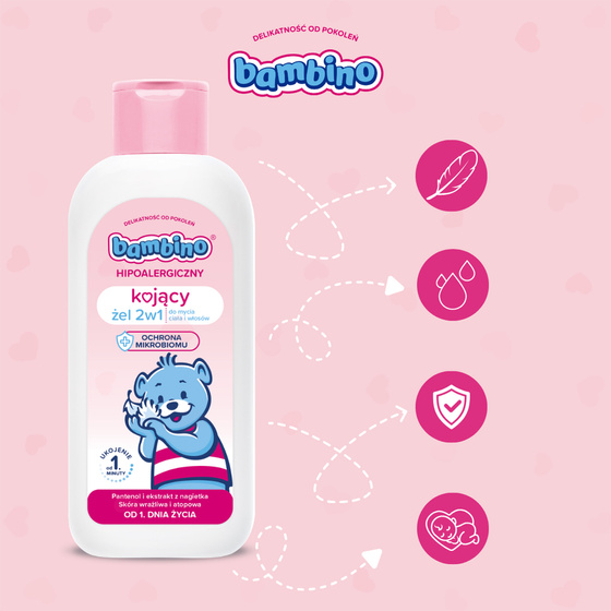 BAMBINO 2IN1 HEILENDES GEL FÜR KÖRPER UND HAARE 400ML