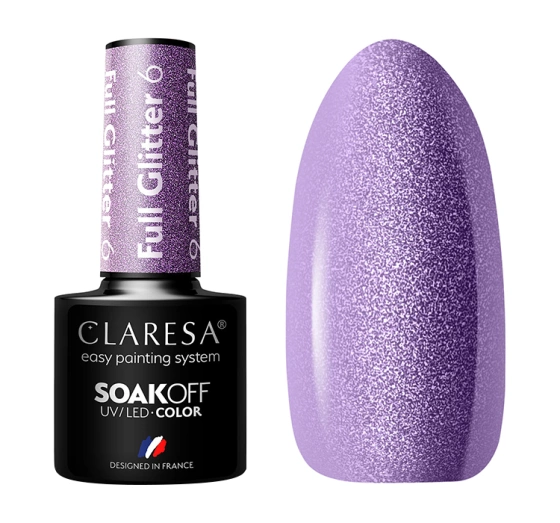 Kliknij na zdjęcie, aby je powiększyć Claresa Hybridnagellack Full Glitter 6 5 g