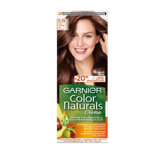 GARNIER COLOR NATURALS PERMANENTE HAARFARBE 5.15 DUNKLE SCHOKOLADE