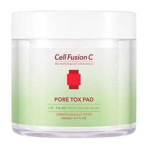 Cell Fusion C Pore Tox Pad Toner Pads für die Hautpflege bei erweiterten Poren 60 Stück