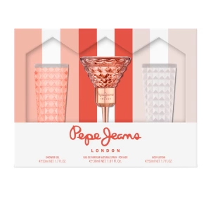 PEPE JEANS FOR HER EDP SPRAY 30ML + SG 50ML + BL 50ML SET