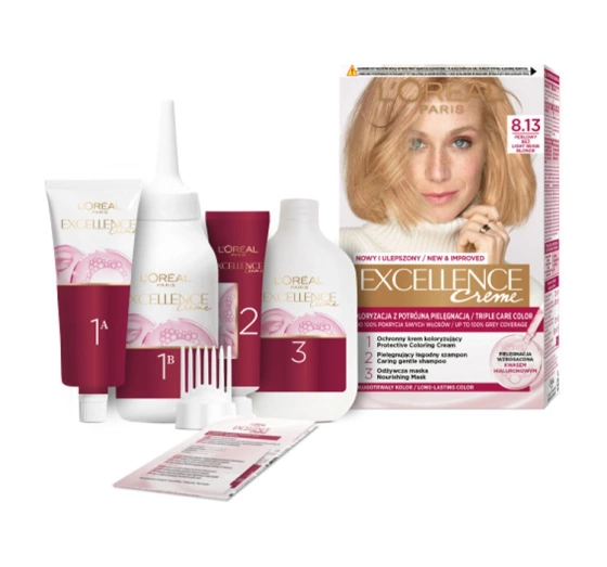 LOREAL EXCELLENCE CREME 8.13 LIGHT BEIGE BLONDE