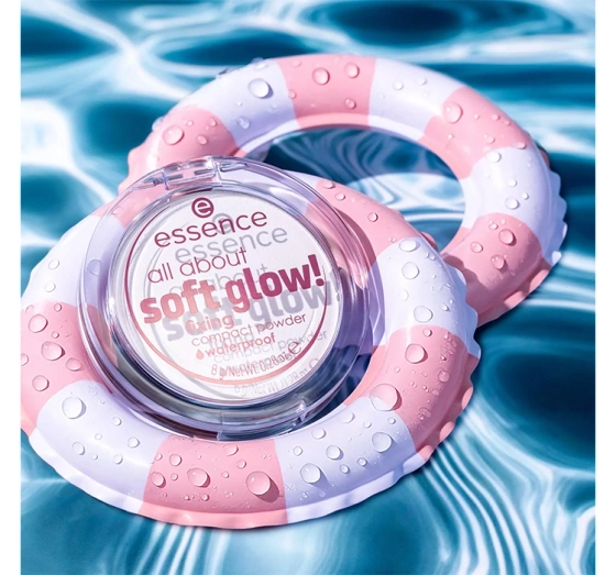 Essence All About Soft Glow! Leuchtendes Kompaktpuder 8 g