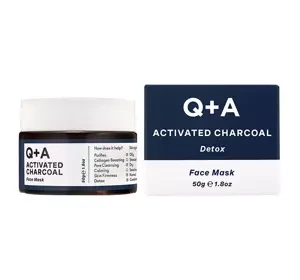 Q+A REINIGENDE GESICHTSMASKE MIT AKTIVKOHLE 50G