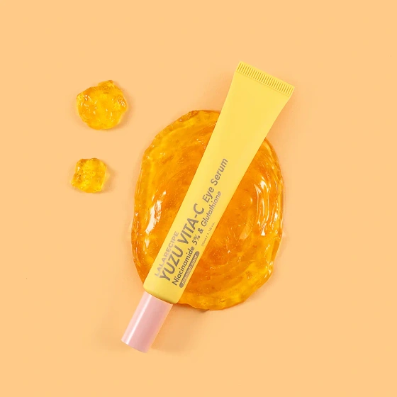 LalaRecipe Yuzu Vita C Eye Serum – aufhellendes Augenserum mit Vitamin C und 5 % Niacinamid, 35 ml