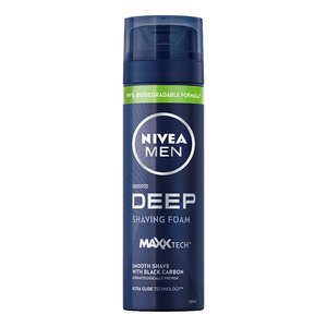NIVEA MEN Deep Rasierschaum mit Aktivkohle 200 ml