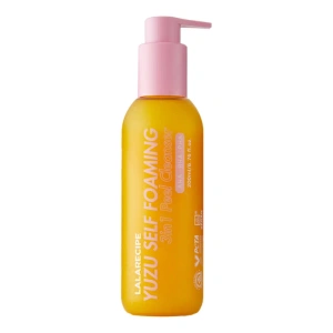 LalaRecipe Yuzu Self Foaming 3-in-1 Peel Cleanser – reinigender Gesichtsreinigungsschaum mit AHA-, PHA- und BHA-Säuren, 200 ml