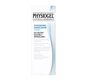 Physiogel Hypoallergenic – Feuchtigkeitscreme für den täglichen Gebrauch für trockene und empfindliche Haut, 75 ml