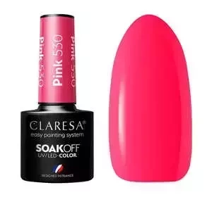 CLARESA SOAK OFF HYBRIDLACK PINK 530 5ML