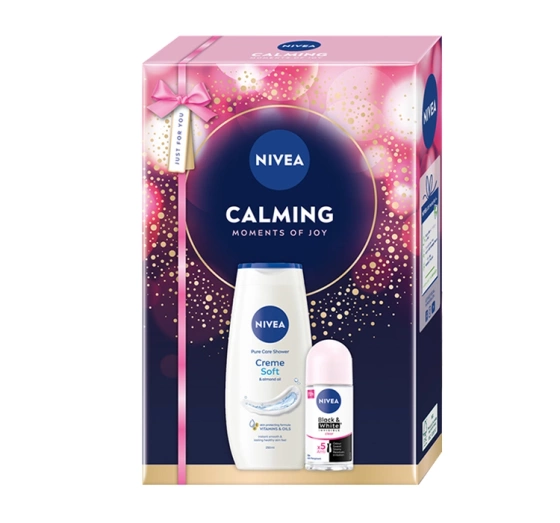NIVEA Calming Pflege-Geschenkset für Frauen Duschgel + Antitranspirant Roll-on