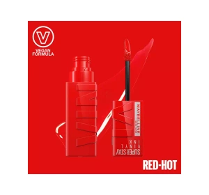 MAYBELLINE SUPERSTAY VINYL INK LIPPENSTIFT 25 RED-HOT 4,2ML