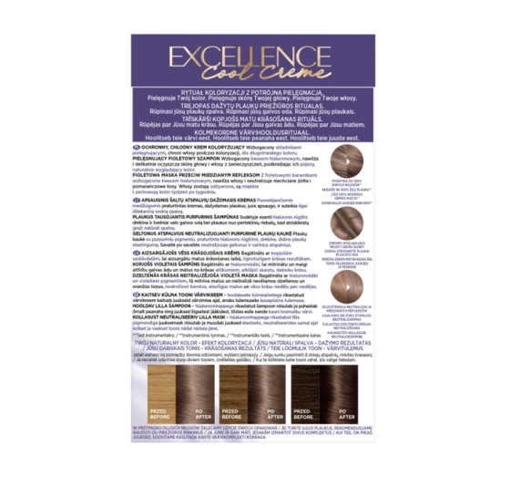 Kliknij na zdjęcie, aby je powiększyć LOREAL EXCELLENCE COOL CREME HAARFARBE 7.11 ULTRA-ASCHE BLOND