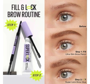 Maybelline Super Lock Brow Glue Augenbrauengel Deep Brown 7ml