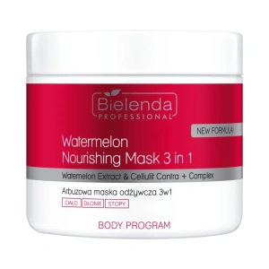 Bielenda Professional 3-in-1-Pflegemaske mit Wassermelone für Körper, Hände und Füße, 600 ml