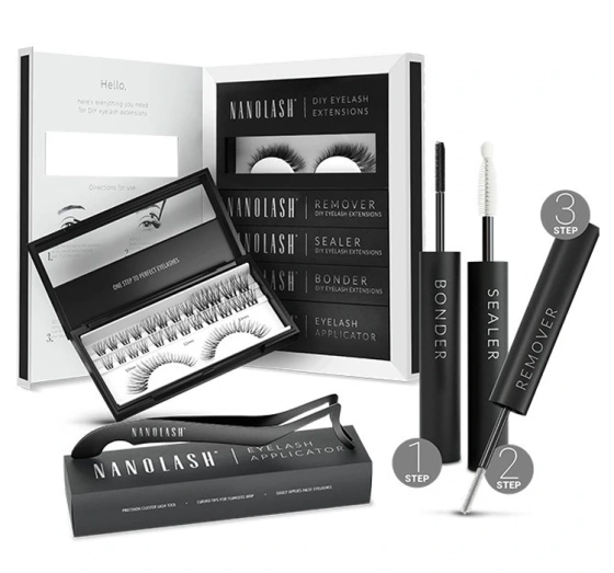 Nanolash Klebe-Wimpern-Starterkit Harmony Black 