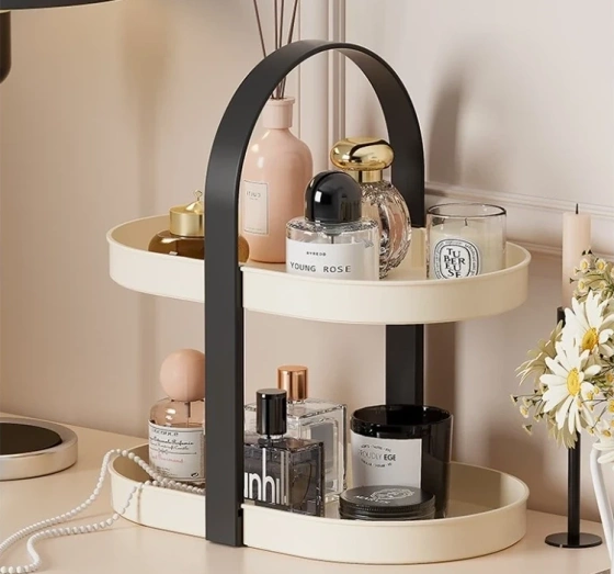 eCarla mehrstöckiger Kosmetik-Organizer, beige