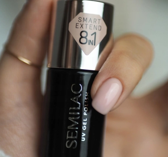 Semilac Smart Extend 8in1 Farbige Hybrid-Basis 816 Pale Nude 7 ml