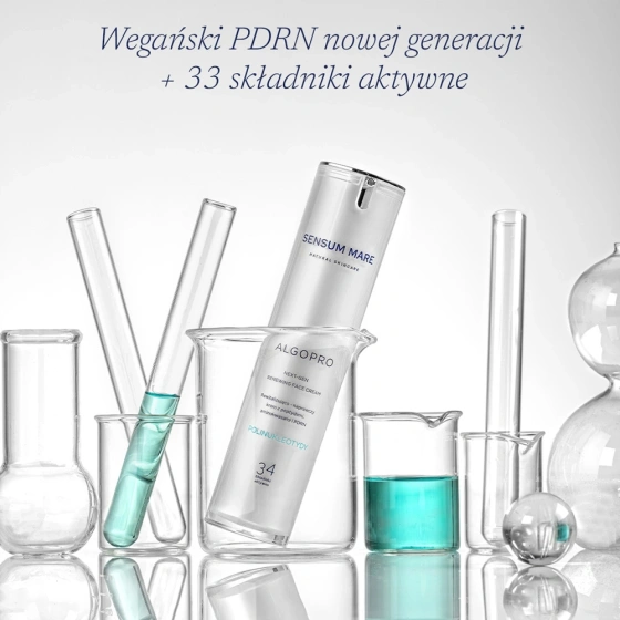Kliknij na zdjęcie, aby je powiększyć Sensum Mare Algopro Revitalisierend-reparierende Creme mit 9% Peptid- und Aminosäurenkomplex mit PDRN 50 ml